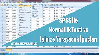 Normallik Testi SPSS Normal dağılım testi Normal Dağılmayan Veri için Çözümler [upl. by Nwatna626]