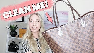 How To Clean Louis Vuitton Bag In 5 Minutes NEVERFULL HANDBAG [upl. by Segroeg]