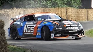 Chris Forsbergs Nissan 370Z Formula Drift Car  VK56 V8 Engine CRAZY Sound [upl. by Dietrich624]