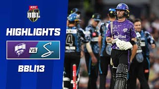 Hobart Hurricanes v Adelaide Strikers  BBL13 [upl. by Enert]