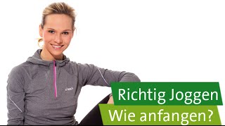 Joggen für Anfänger – Wie anfangen [upl. by Limaj]