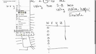 Example 4to16 Decoder using two 3to8 decoders [upl. by Rosdniw]