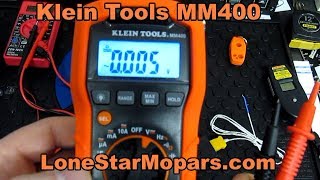 Klein Tools MM400 AutoRanging Digital Multimeter with Carrying Case [upl. by Enrica]