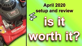 HYPER TOUGH 20inch mower SETUP DEMO REVIEW [upl. by Hahcim]