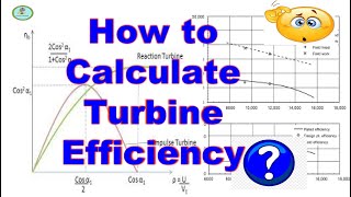 how to calculate turbine efficiency [upl. by Nnoryt]