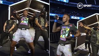 Israel Adesanya shows off incredible dance moves in legendary walkout at UFC 243 [upl. by Caprice]