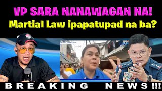 VP SARA nanawagan na MARTIAL LAW ipapatupad na ba [upl. by Ladonna]