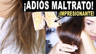 TRATAMIENTO CASERO PARA EL CABELLO SECO OPACO Y MALTRATADO ¡IMPRESIONANTES RESULTADOS [upl. by Amahcen]