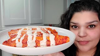 CHICKEN ENCHILADAS  Red Chicken Enchiladas  Authentic Enchilada Sauce Recipe [upl. by Yelehsa]