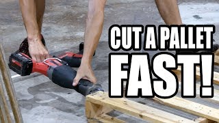 Fastest Way to Cut Apart Pallets Using Recip Saw [upl. by Berthold591]