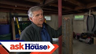 How to Repair a Damaged Carrying Beam  Ask This Old House [upl. by Zenger]