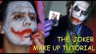 The Joker Heath Ledger tutorial maquillaje  make up tutorial With English subtitles [upl. by Elephus]