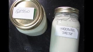 Homemade Gesso and Texture Paste [upl. by Anotal]