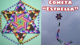 Cómo Hacer un Papalote o Cometa quotEstrellaquot  How to Make Star Kite  Saranggola Star [upl. by Neelyad556]