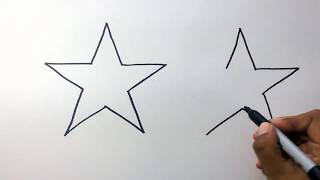 Como hacer Estrellas FACIL 👈⭐⭐How to draw and color stars ⭐⭐ [upl. by Iuqcaj697]