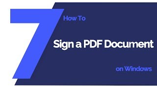 How to Sign a PDF Document on Windows  PDFelement 7 [upl. by Kiele799]