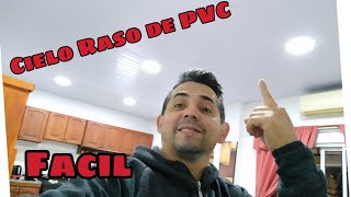 Cielo raso de PVC desde Cero [upl. by Ahseekal]