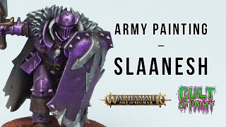 How to Paint SLAANESH Slaves to Darkness Chaos Warriors for Warhammer Age of Sigmar [upl. by Giffer]