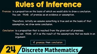 Rules of Inference  Basic Terminology [upl. by Beaufert]