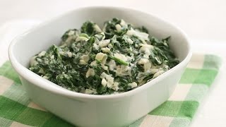 Easy Creamed Spinach  Everyday Food with Sarah Carey [upl. by Ileana]