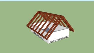 Charpente de toiture longpan  rafter structure [upl. by Nnywg]