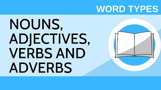 Nouns Adjectives Verbs and Adverbs  Word Types I [upl. by Einuj]