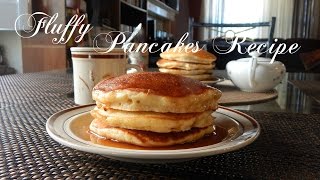 Fluffy Pancakes Recipe  The Sweetest Journey [upl. by Husha]