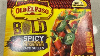 Beef Tacos……Old El Paso Taco Shells  Mexican food recipe [upl. by Nnyllaf]