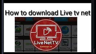 How to download live TV net [upl. by Aiker]