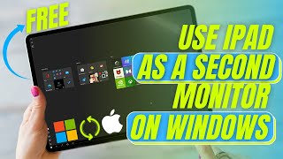 How To Use iPad As Second Monitor On Windows 10  Best Duet Display Alternative [upl. by Yrojram]