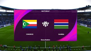 Comoros vs Gambia 04092024 Africa Cup of Nations PES 2021 [upl. by Kei355]