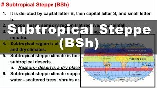 Koppen Scheme  Subtropical Steppe BSh  UPSC IAS Geography [upl. by Niliak]