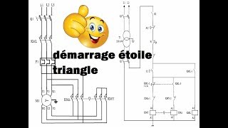 Montage Démarrage étoile triangle avec SCHEMAPLIC [upl. by Namreg]