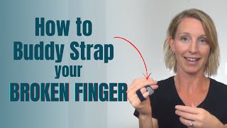 How to Buddy Strap your Broken or Dislocated Finger [upl. by Finbar]