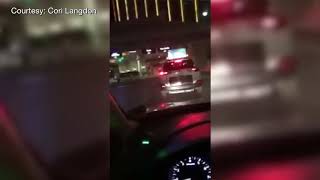 Taxi video of Las Vegas mass shooting at Mandalay Bay [upl. by Kaleena]