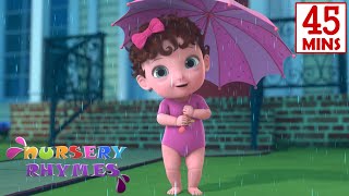 Rain Rain Go Away  More Nursery Rhymes amp Baby Songs  Kidsberry [upl. by Ahsitak]