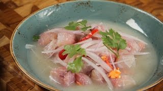 Receta de cebiche de pescado [upl. by Winou]