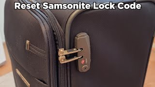 How to Reset Samsonite Lock Code TSA lock reset [upl. by Kit]