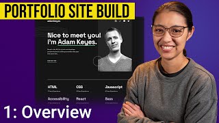 Building a portfolio website with HTML amp CSS  Part 1 [upl. by Eppesiug]