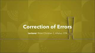 FAR Correction of Errors [upl. by Tepper]