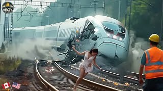 185 SHOCKING Train Collisions amp Mistakes Caught on Camera  Idiots in Cars  Best Of 2025 [upl. by Neils422]