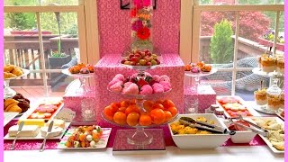 Mothers Day Brunch Buffet and Tablescape [upl. by Aikym]