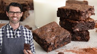 Fudgy Chocolate Brownies Recipe [upl. by Odlopoel]