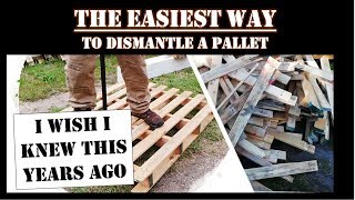 How to easily dismantle a pallet [upl. by Leuams]