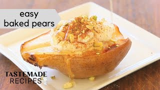 Easy Baked Pears with Mascarpone Cream [upl. by Kaja803]