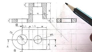 How to do Sectioning Drawing Easily [upl. by Crispen]