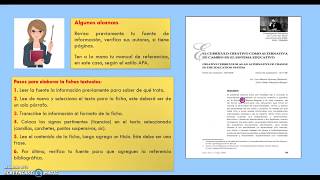 Elaboración de fichas textuales [upl. by Jasen63]