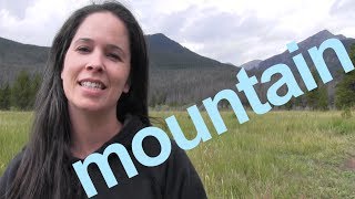 How to Say MOUNTAIN and SENTENCE  American English [upl. by Sissie661]