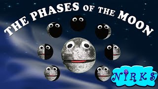 The Phases of the Moon  La Luna  The Moon Song  For Kids by In A World Music Kids with The Nirks™ [upl. by Elbert]