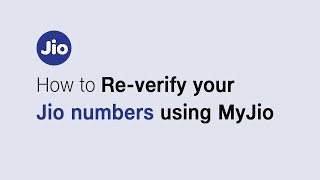 How To ReVerify Your Jio Number With The MyJio App [upl. by Vinia198]